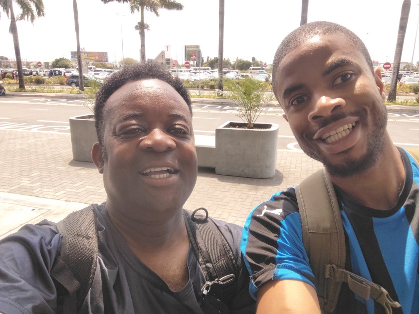 Ike and I in Dar-es-Salaam Airport