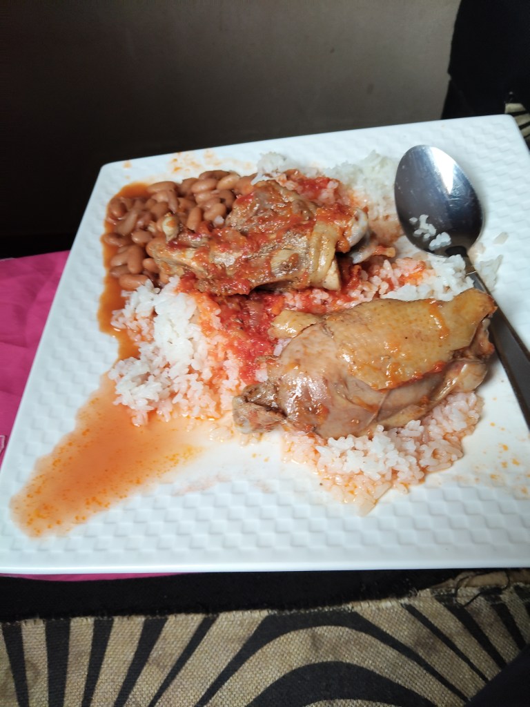 Rice, Stew and Beans