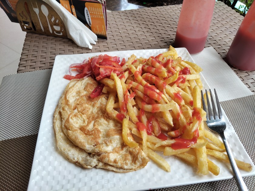 Omelette and Chips