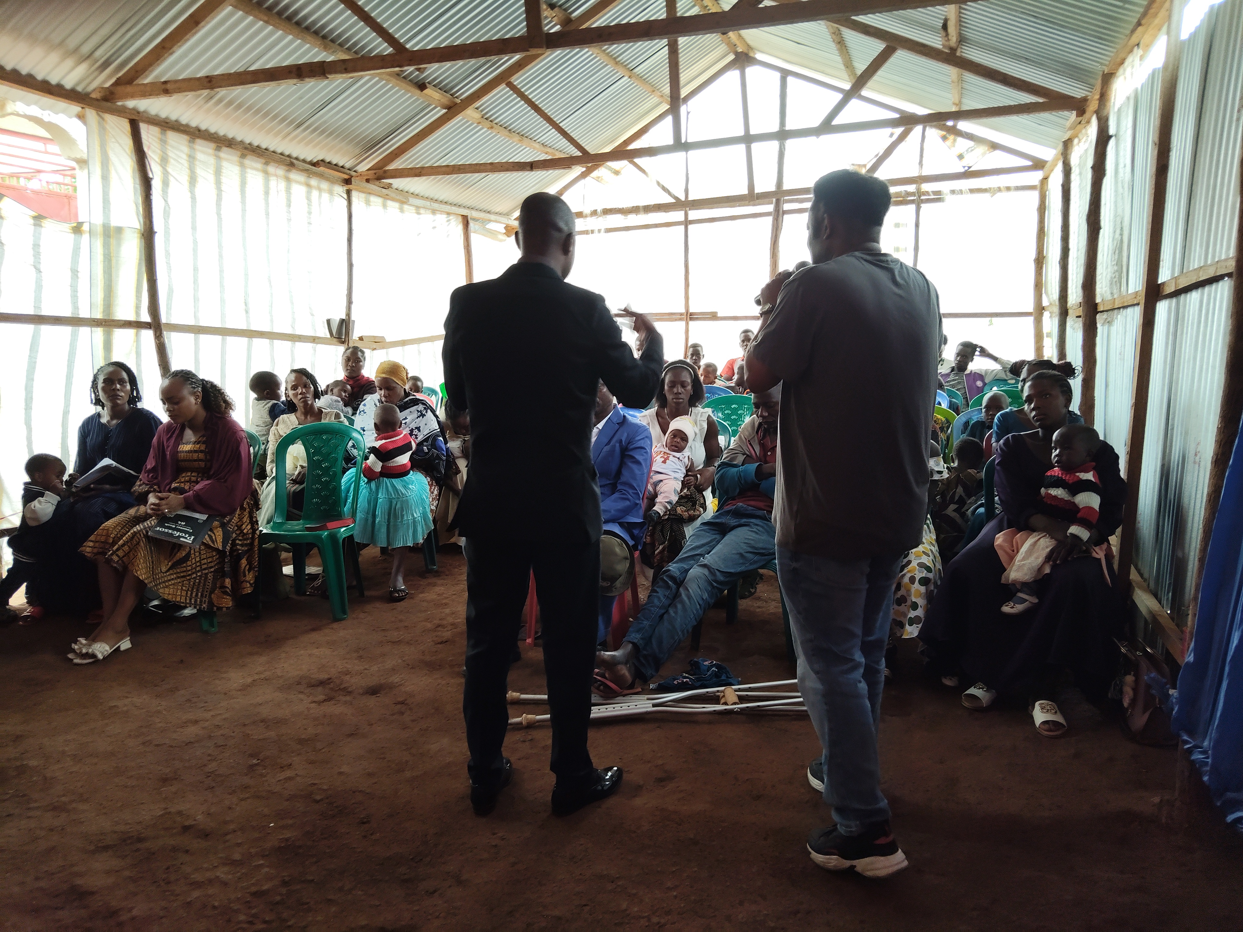 Preaching at A.I.M Church, Igwambiti