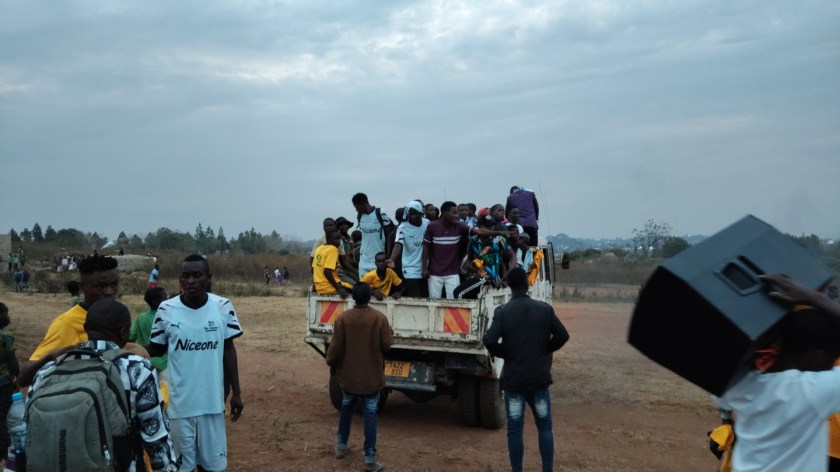 One of the Football Teams leaving